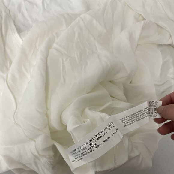 Zara Women Dress Size XS White Cut Out Midi Front Slit 2298/139 NWT - Picture 9 of 13